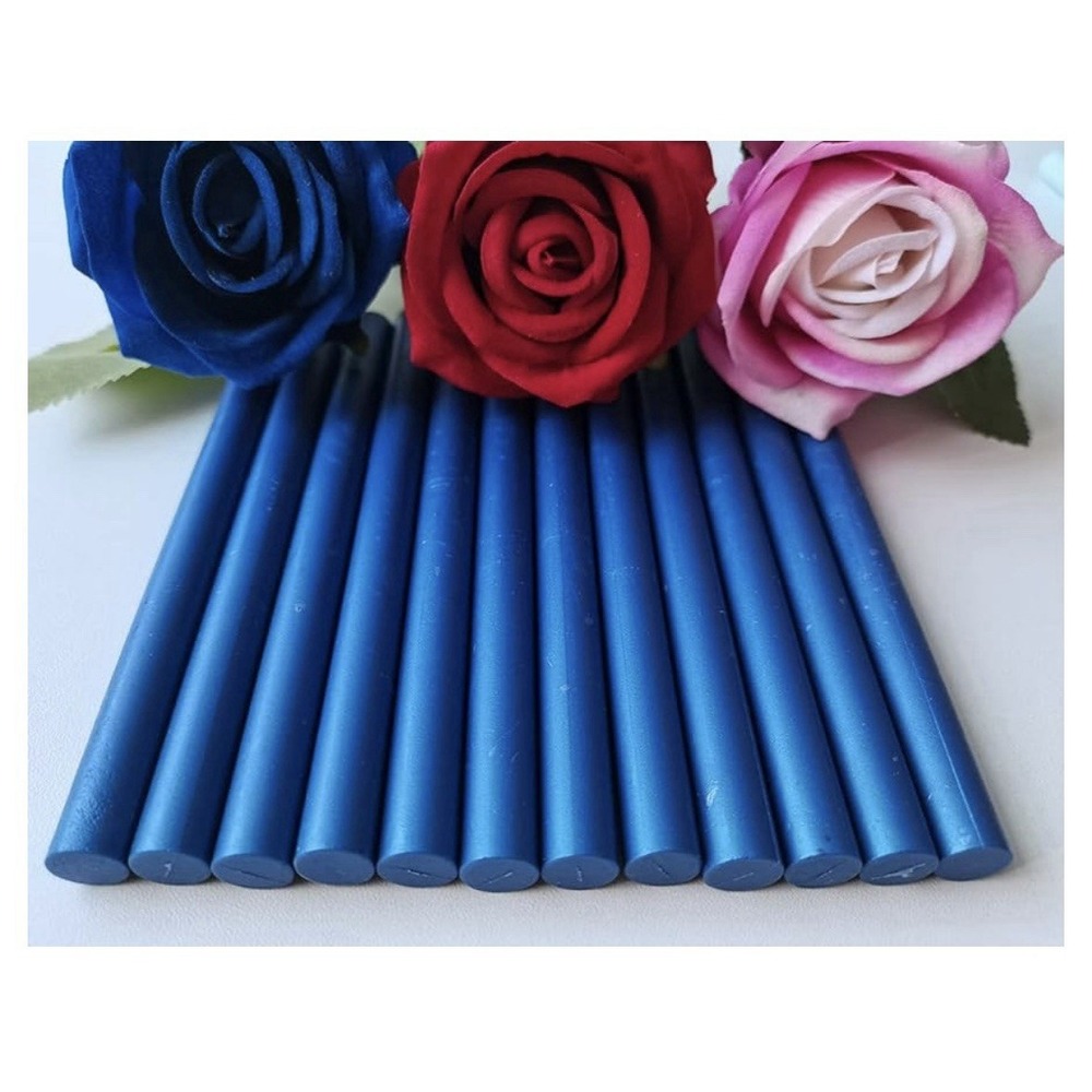 24Pcs BLUE Glue Gun Sealing Wax Sticks for Wax Seal Stamp - Perfect for Wedding - Picture 5 of 5